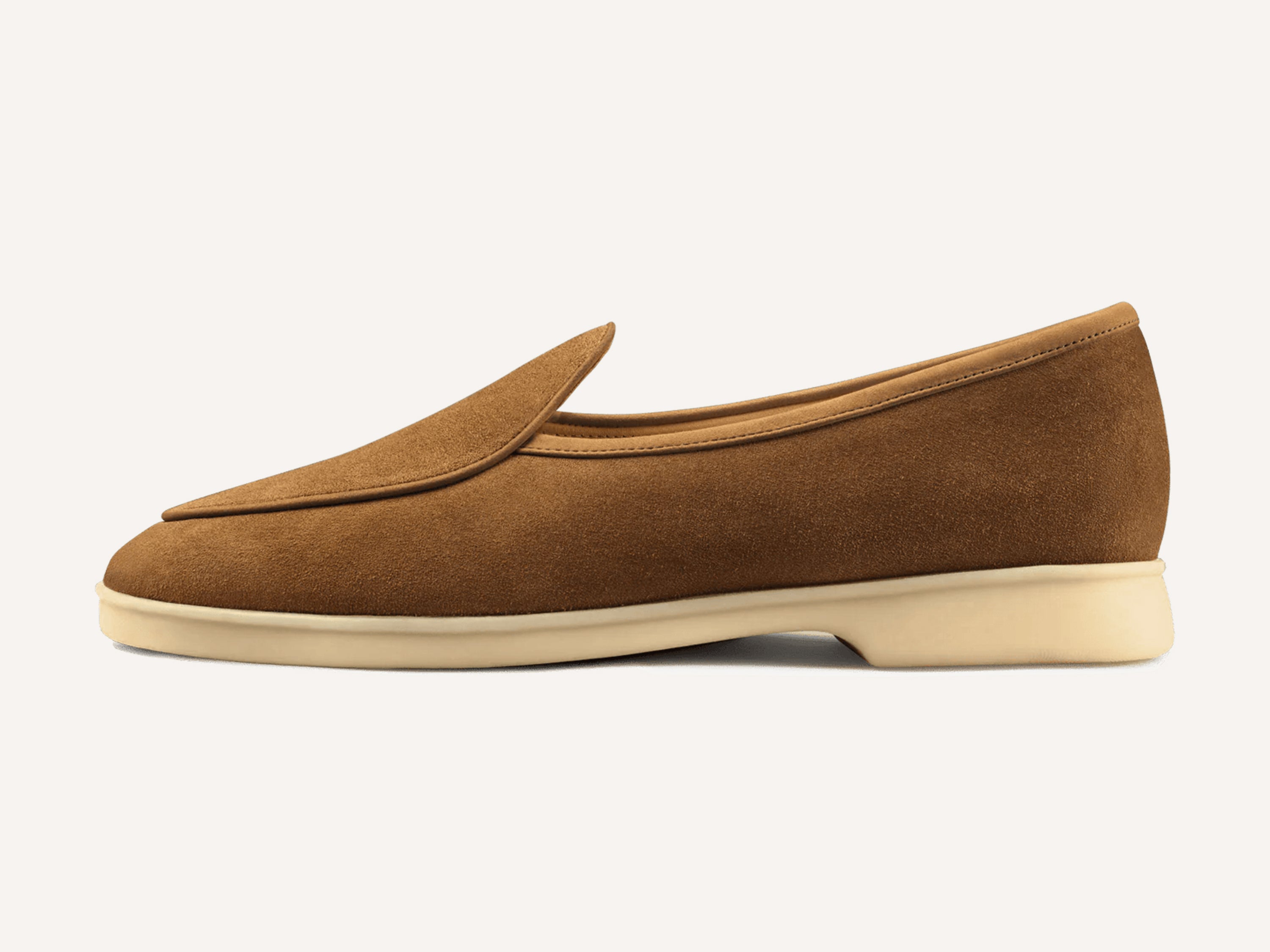 Stride Loafers in Earth Glove Suede Natural Sole