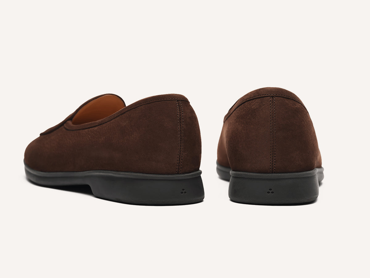 Stride Loafers in Ebony Brown Shield Nubuck