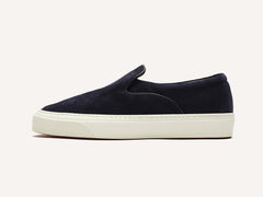Beat Trainer in Midnight Navy Suede Natural Sole