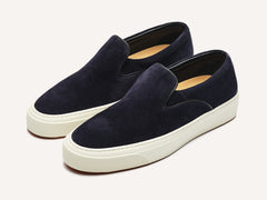 Beat Trainer in Midnight Navy Suede Natural Sole