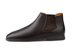 Rover Boots in Dark Brown Grain Calf