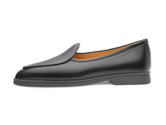Stride Loafers in Black Milled Calf