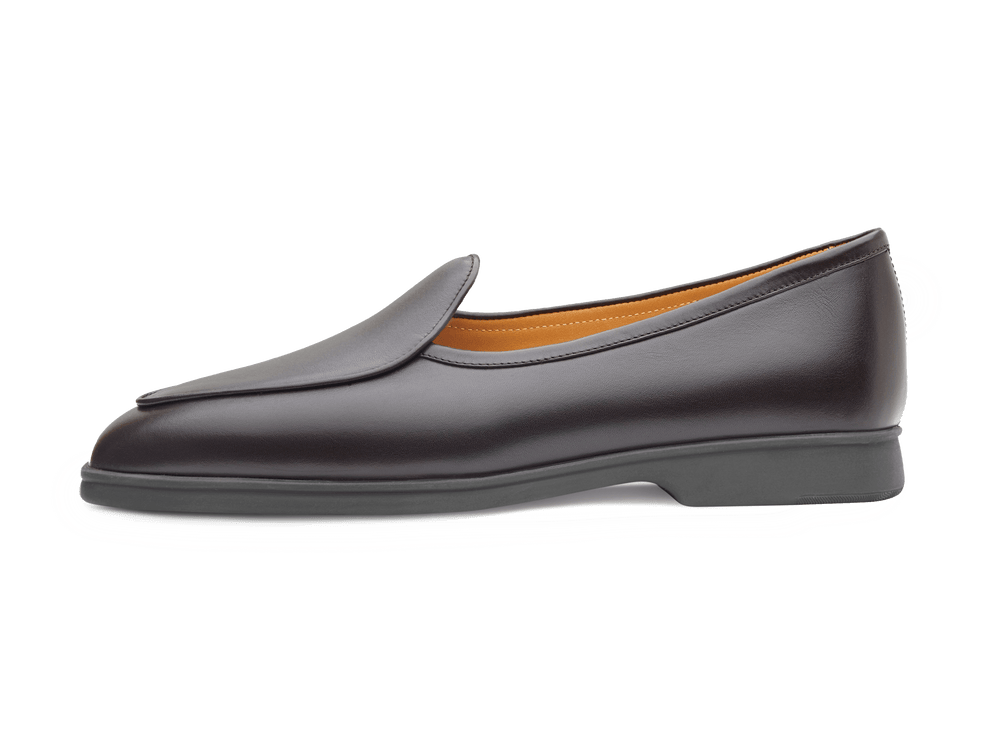 Stride Loafers in Dark Brown Milled Calf