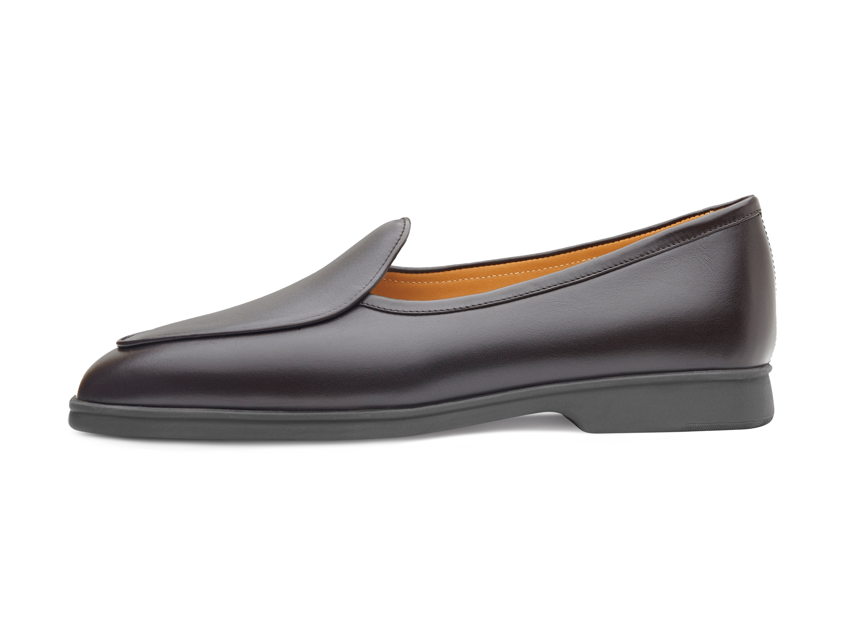 Stride Loafers in Dark Brown Milled Calf