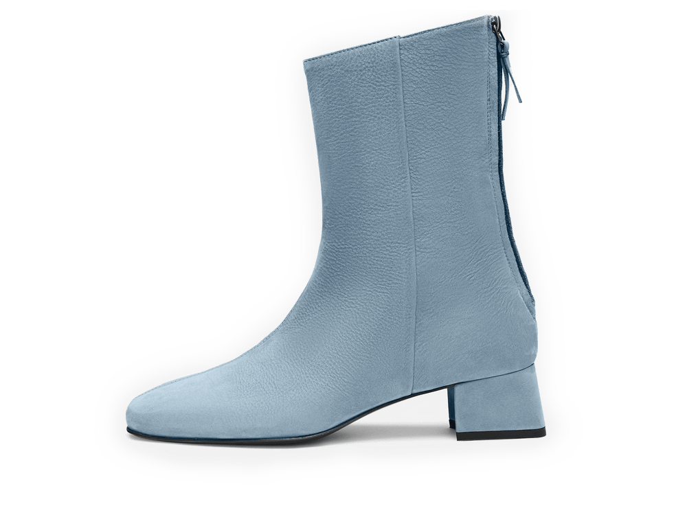 Debbie High Boots in Thunder Blue Nubuck