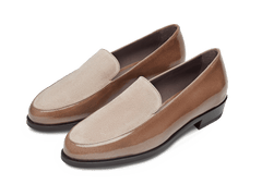 Ada Loafers in Marmotte Patent and Glove Suede