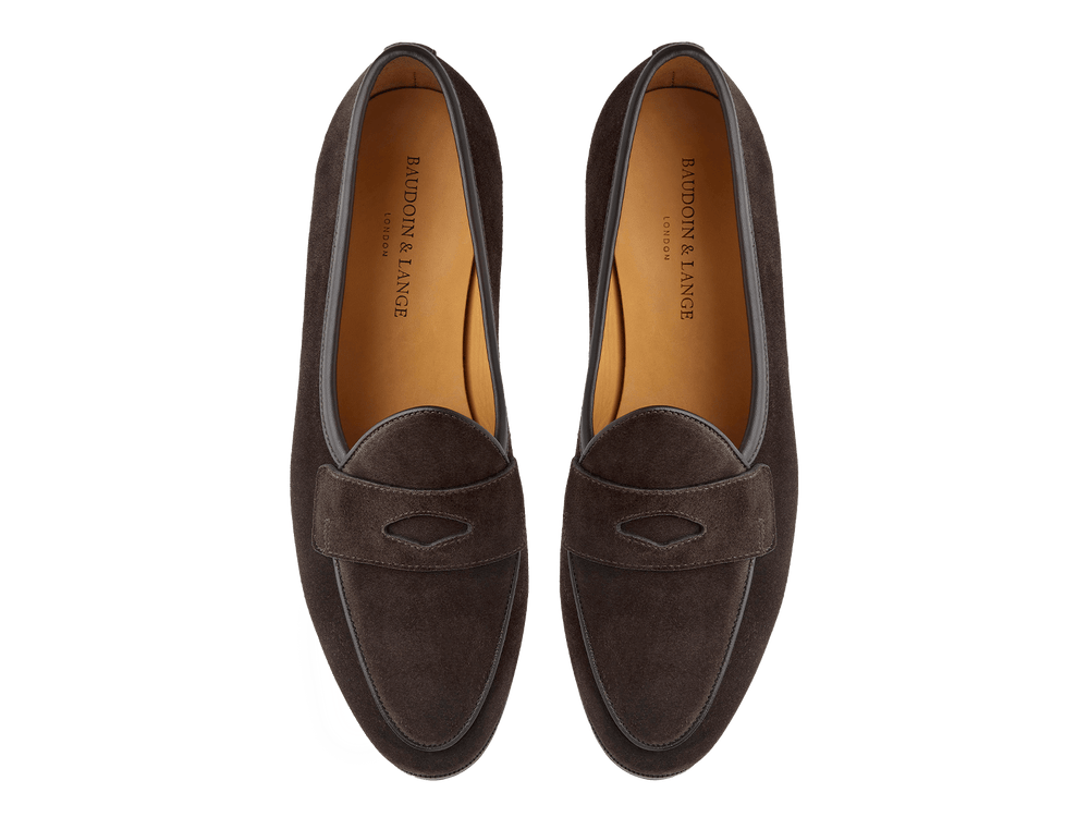 Sagan Ivy in Dark Brown Glove Suede