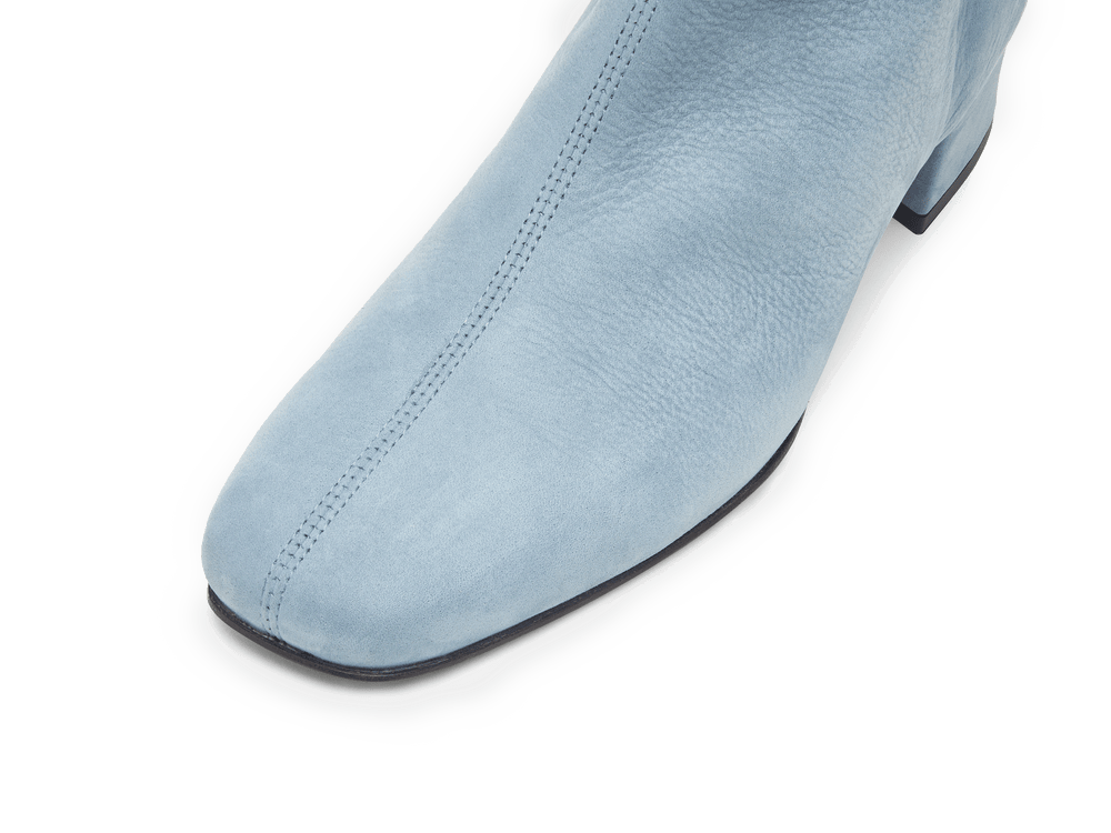 Debbie High Boots in Thunder Blue Nubuck