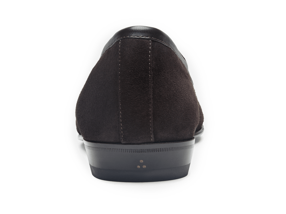 Sagan Classic Loafers in Lusitanias Dark Brown Asteria Suede
