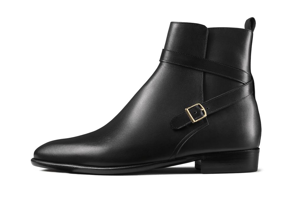 Watts Jodhpur Boots in Black Calf