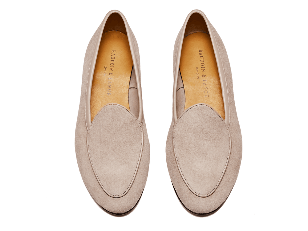 Sagan Classic Loafers in Albâtre Asteria Suede
