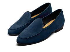 Sagan Classic Loafers in Lazuli Navy Asteria Suede