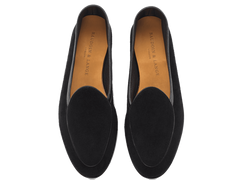 Sagan Classic Loafers in Obsidian Black Asteria Suede