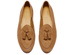 Sagan Classic Tassel Loafers in Alezan Asteria Suede
