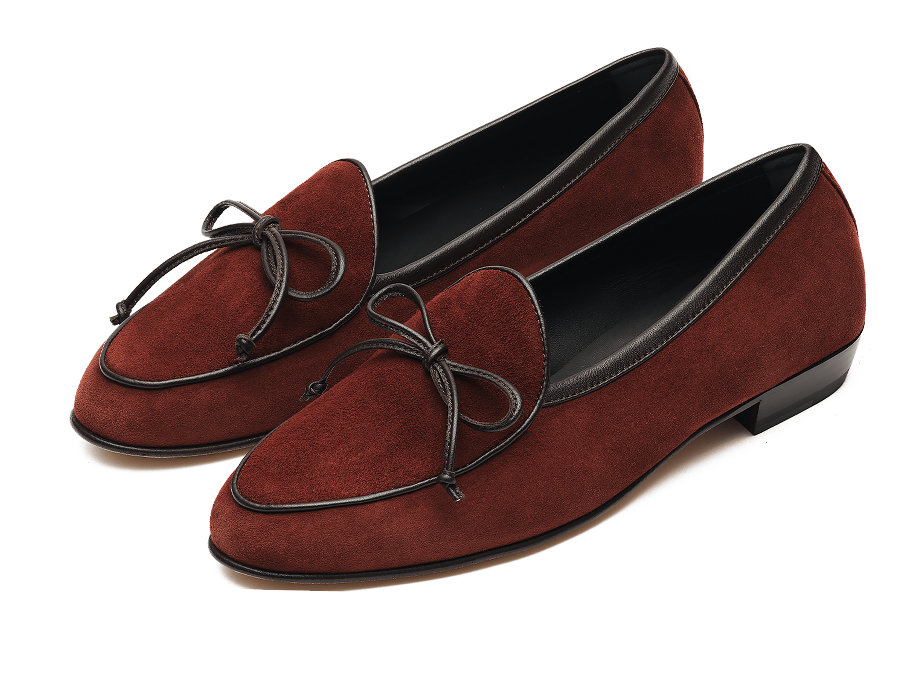 Sagan String Loafers in Macassar Brown Suede