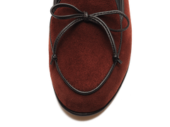 Sagan String Loafers in Macassar Brown Suede