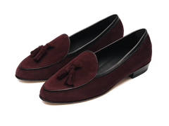 Sagan Tassel Loafers in Sultan Suede