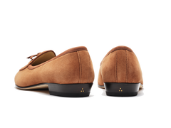 Sagan Bow in Moyen Brown Asteria Suede