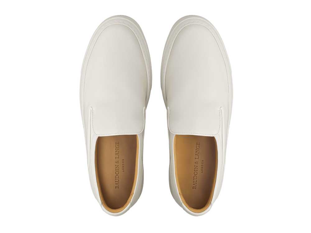 Beat Trainer in Off White Freedom Calf