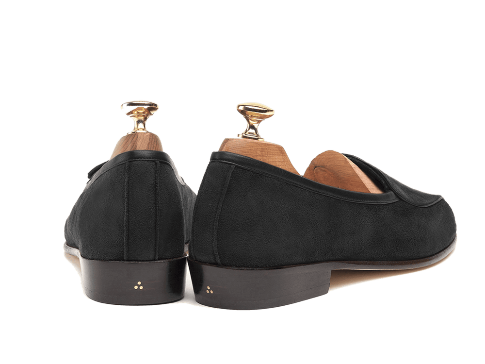 Sagan Classic Precious Leathers in Black Suede and Alligator (3603729023053)