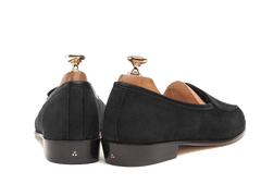 Sagan Classic Precious Leathers in Black Suede and Alligator (3603729023053)