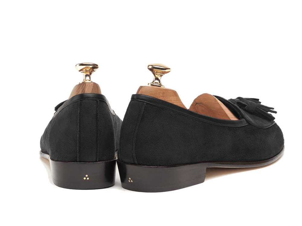 Sagan Classic Tassels in Obsidian Black Suede (3603718242381)