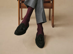 Cotton Socks in Burgundy