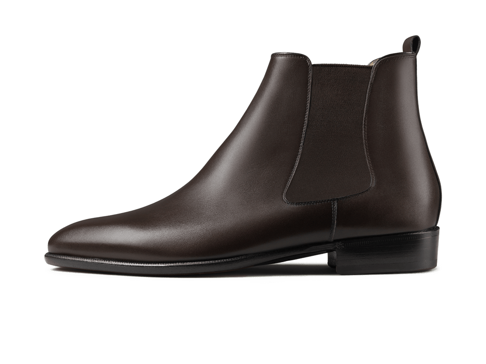 Hicks Chelsea Boots in Dark Brown Calf