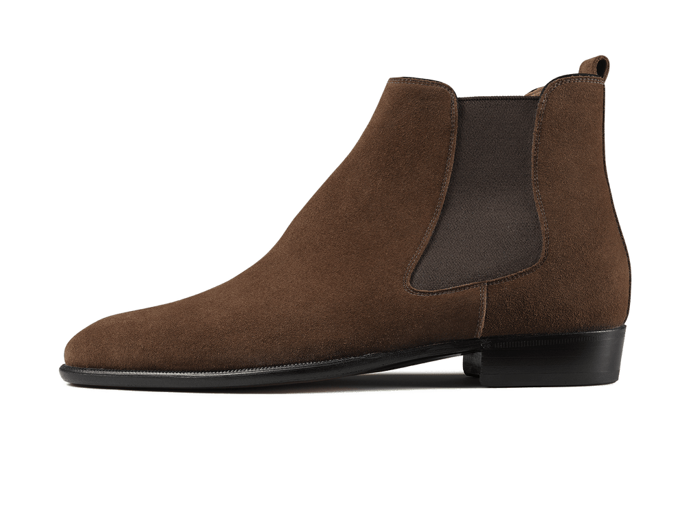 Hicks Chelsea Boot in Dark Snuff Shield Suede
