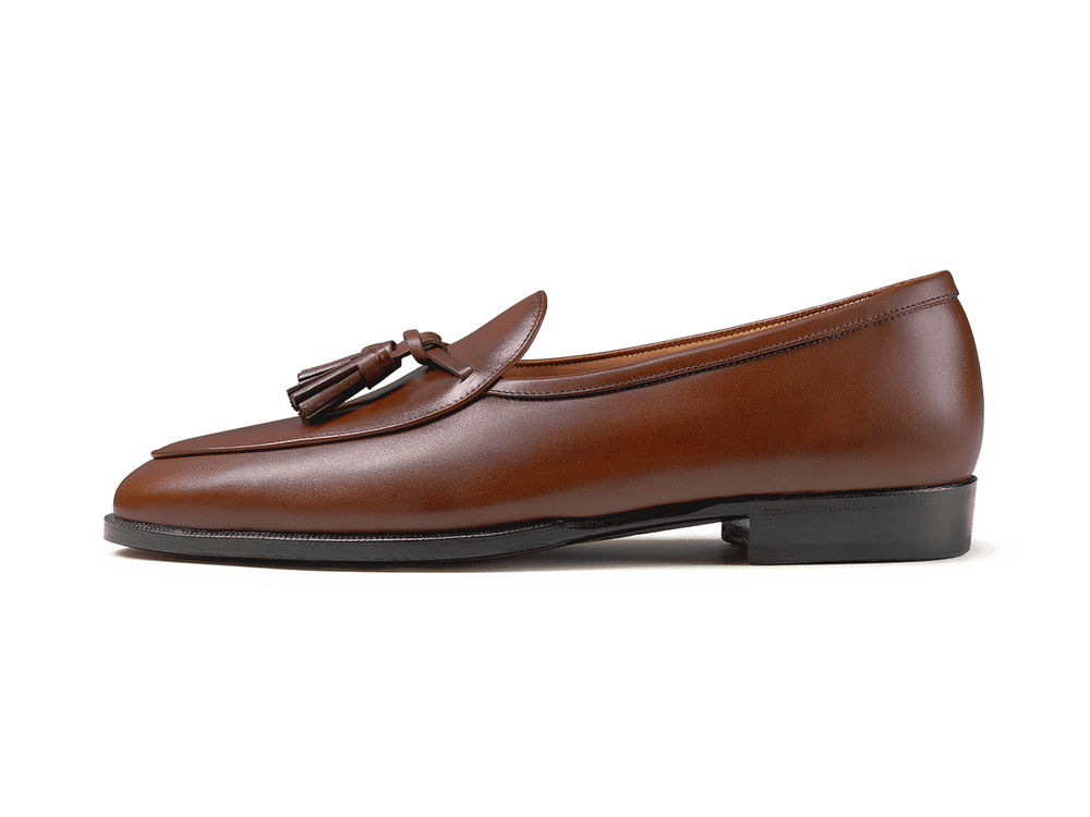 Grand Conti Tassel Loafers in Tawny Noble Calf