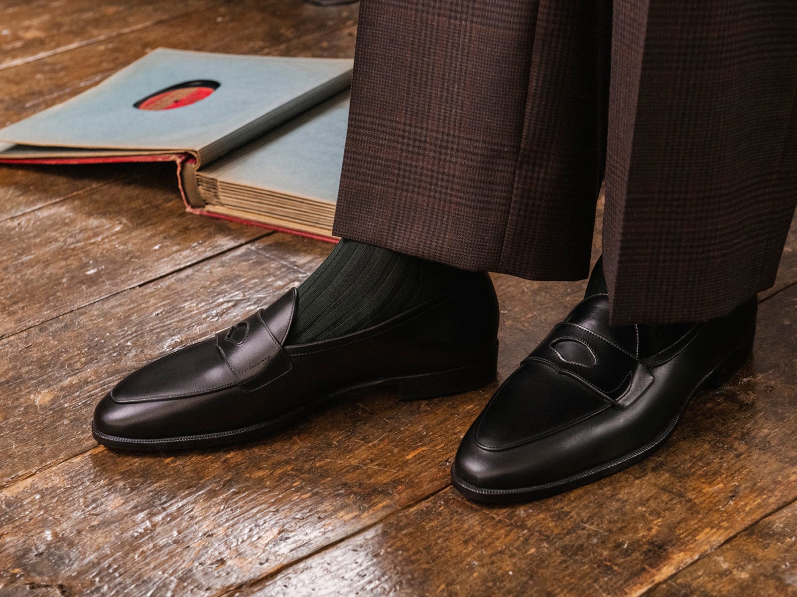 Chromo Socks in Cotton - Green | Loafer Socks | Baudoin & Lange