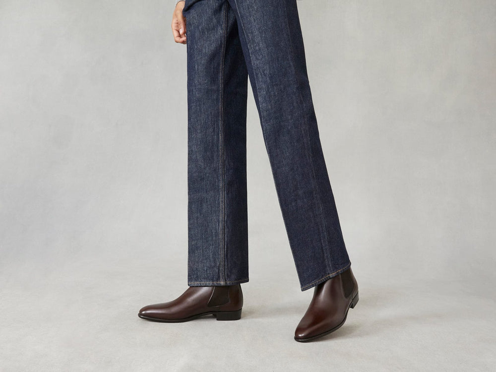 Hicks Chelsea Boots in Dark Brown Calf