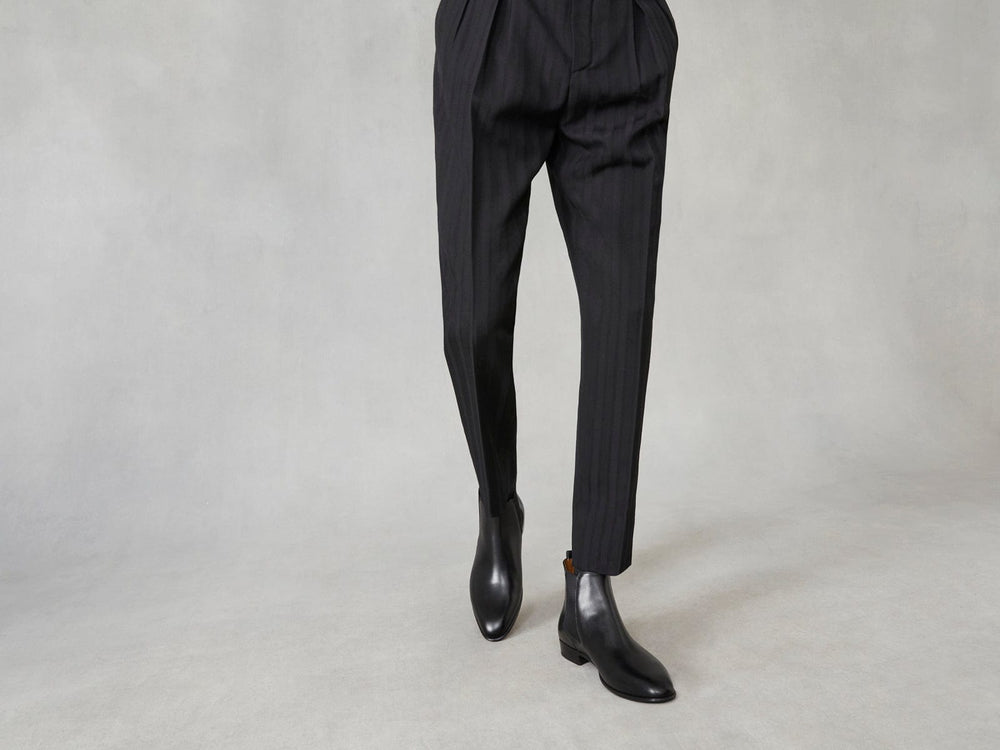 Hicks Chelsea Boots in Black Calf