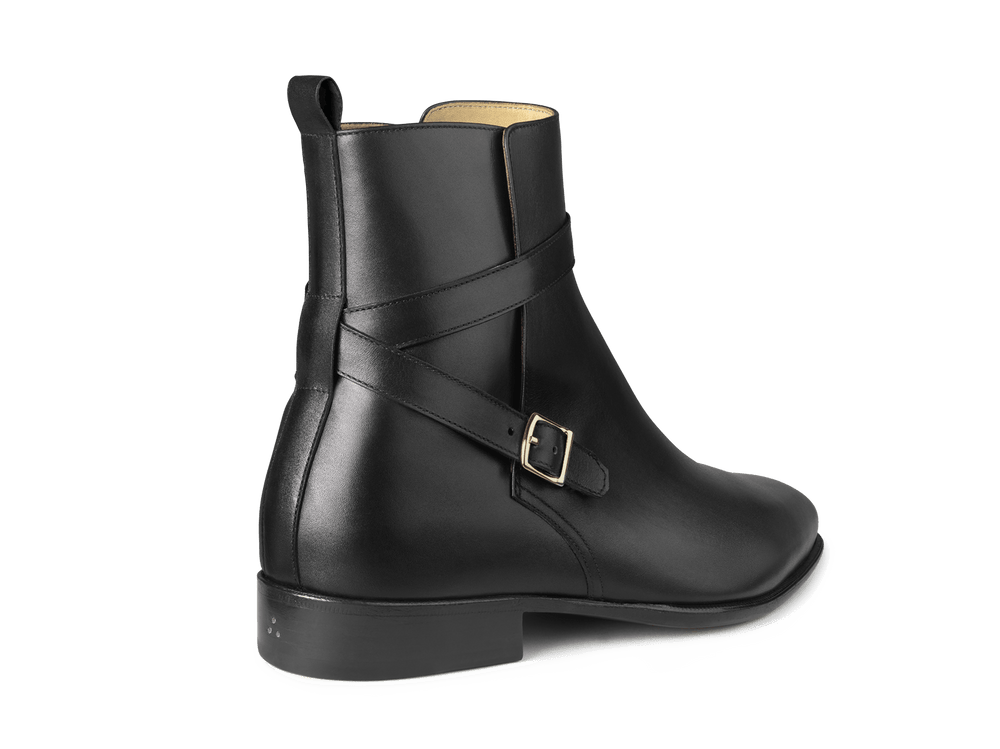 Watts Jodhpur Boot in Black Calf