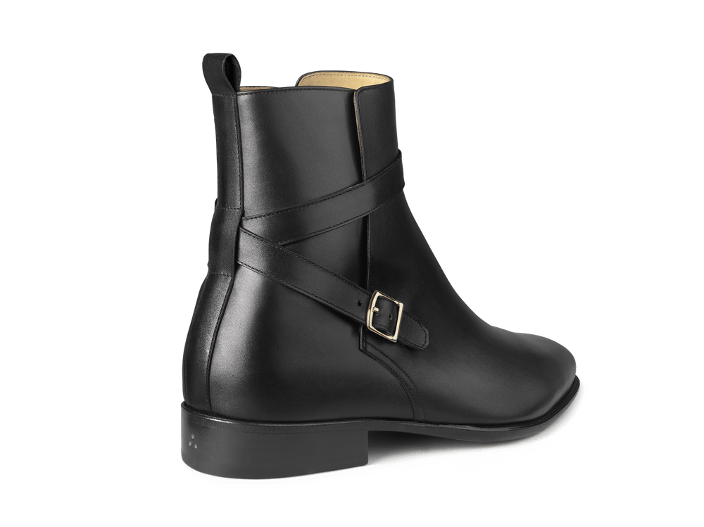 Watts Jodhpur Boots in Black Calf