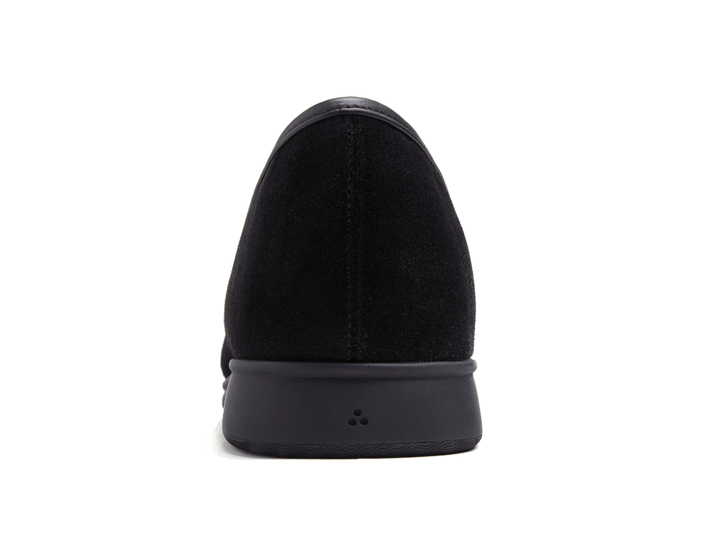 Stride Loafers in Black Glove Suede Dark Sole