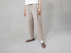 Stride Loafers in Deep Taupe Glove Suede Grey Sole
