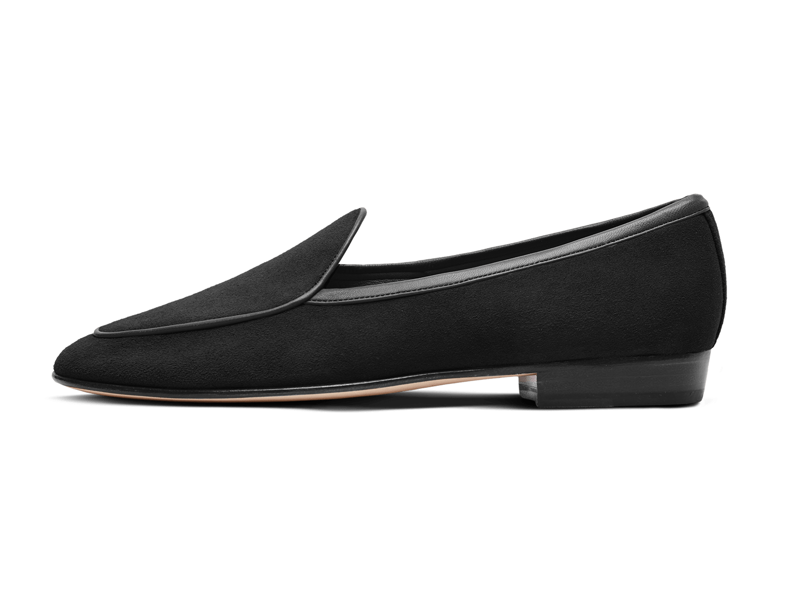 Sagan Classic Loafers in Obsidian Black Asteria Suede