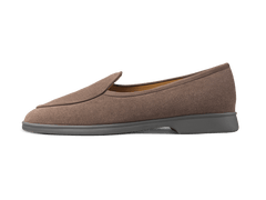 Stride Loafers in Deep Taupe Glove Suede Dark Sole