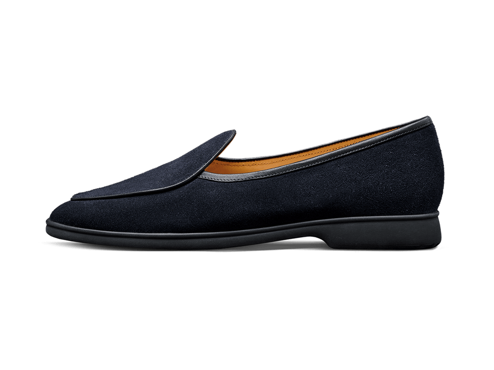 Stride Loafers in Midnight Navy Glove Suede Dark Sole