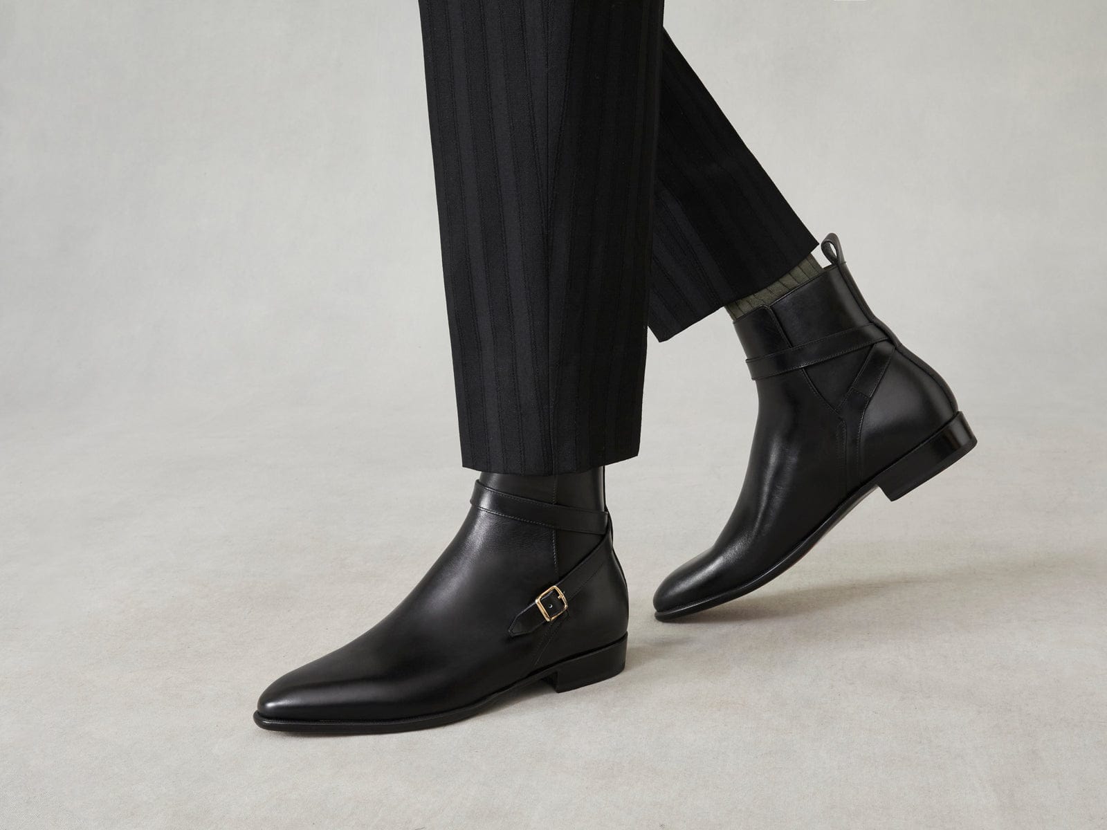 Watts Jodhpur Boots in Black Calf