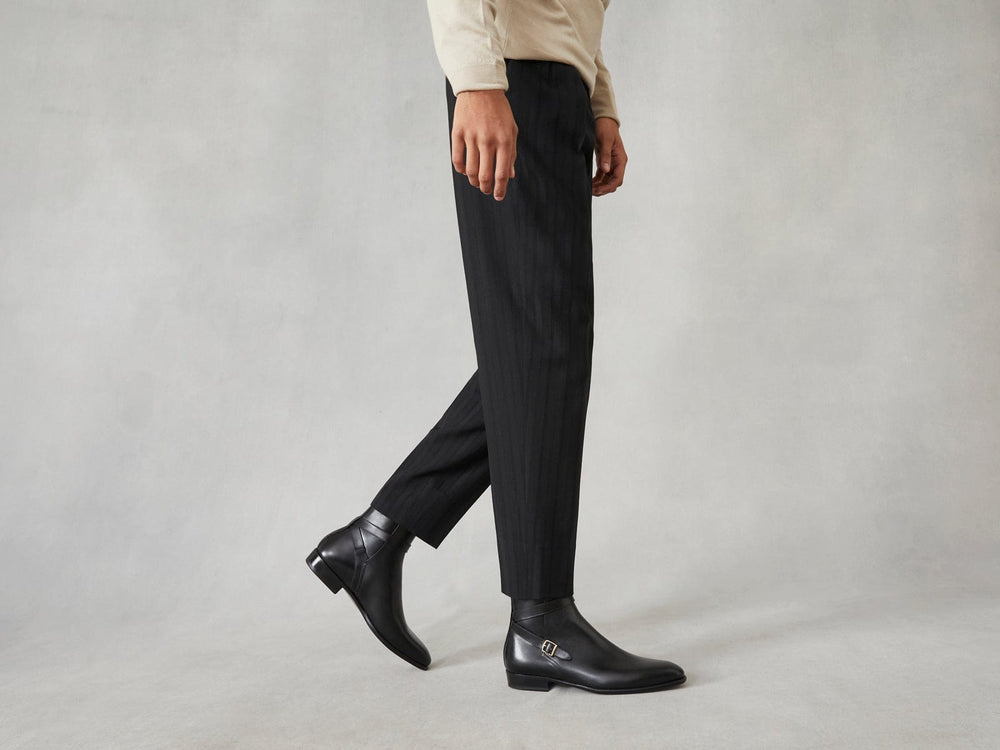 Watts Jodhpur Boots in Black Calf
