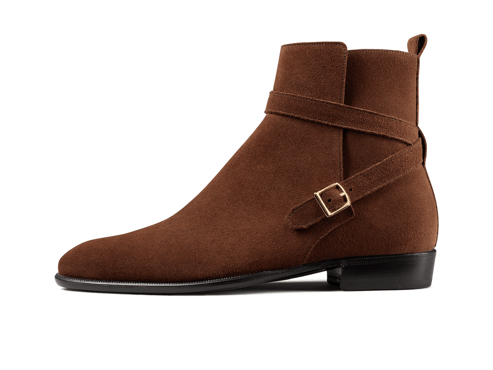 Watts Jodhpur Boots in Dark Snuff Shield Suede