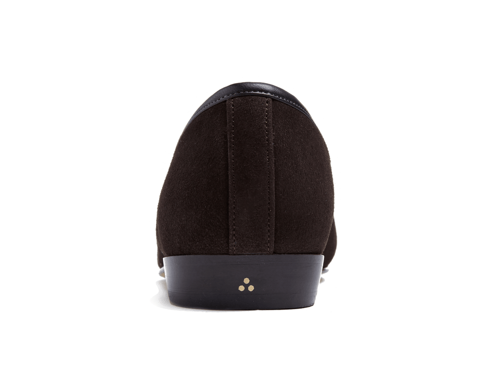 Sagan Classic Tassel Loafers in Lusitanias Dark Brown Asteria Suede