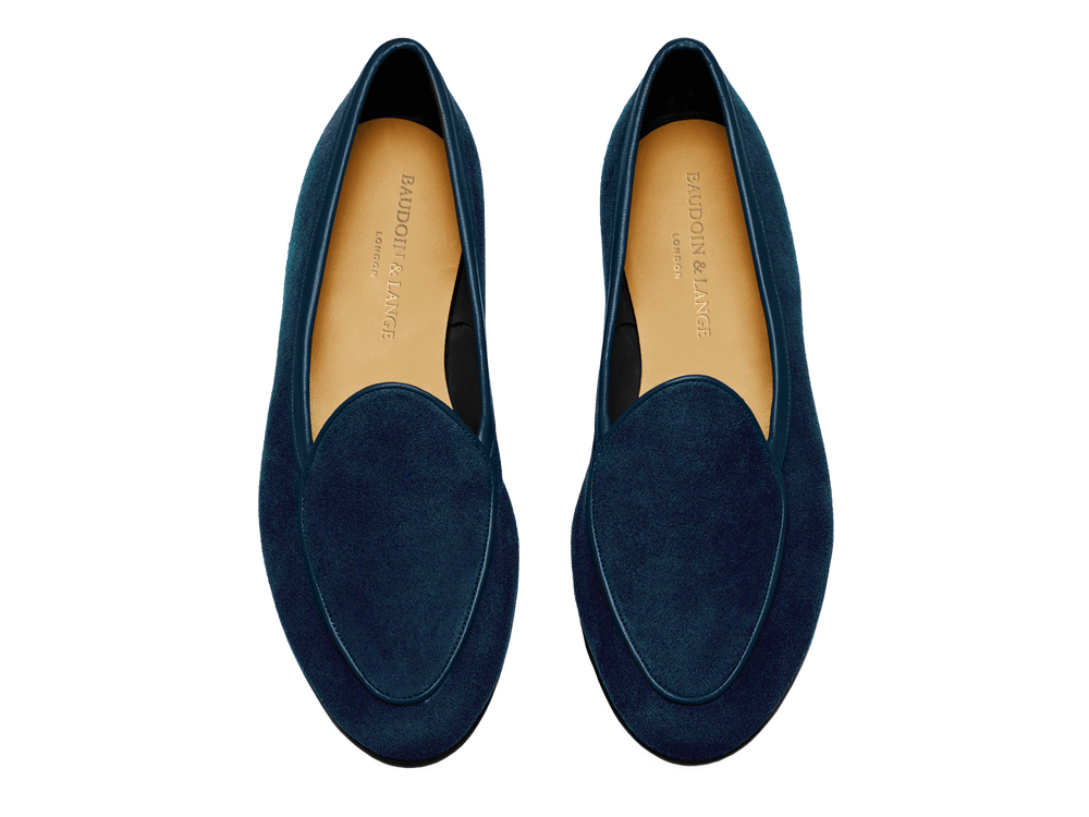 Sagan Classic Loafers in Lazuli Navy Asteria Suede