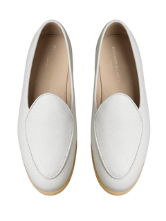 Stride Loafers in Blanc Casse Deerskin Natural Sole