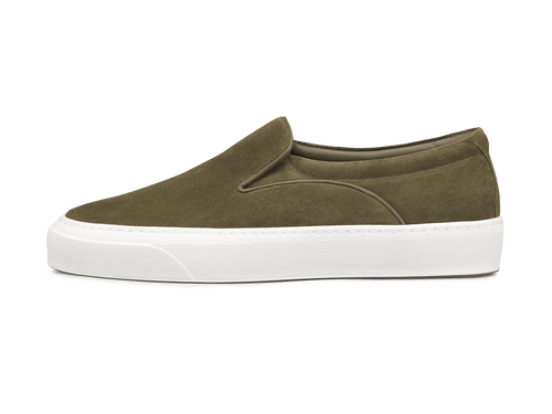 Beat Trainer in Camp Green Glove Suede