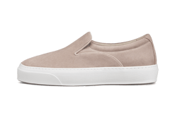 Beat Trainer in Beige Glove Suede