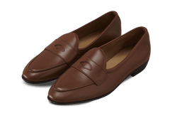 Sagan Classic Ginkgo Loafers in Tan Drape Calf