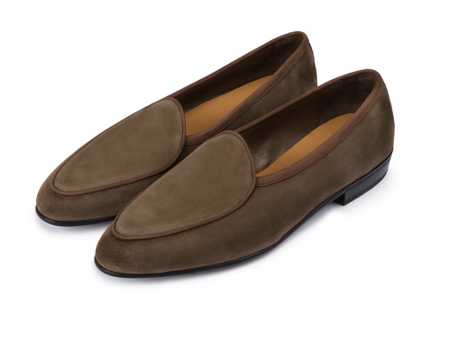 Sagan Classic Loafers in Olivine Green Asteria Suede with Rubber Sole